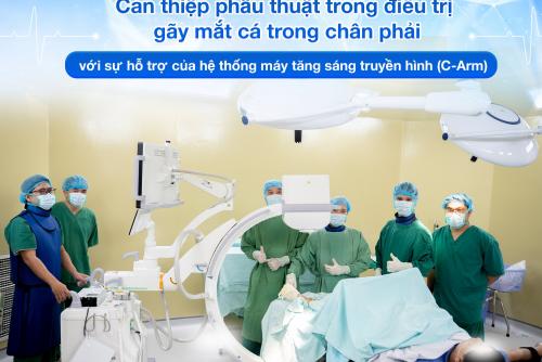 CAN THIỆP PHẪU THUẬT TRONG ĐIỀU TRỊ GÃY MẮT CÁ TRONG CHÂN TRÁI