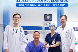 CỨU SỐNG NGOẠN MỤC BỆNH NHÂN HEN PHẾ QUẢN NGƯNG TIM, NGƯNG THỞ
