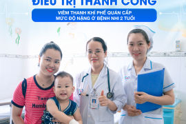 ĐIỀU TRỊ THÀNH CÔNG VIÊM THANH KHÍ PHẾ QUẢN PHỔI MỨC ĐỘ NẶNG Ở BỆNH NHI 2 TUỔI