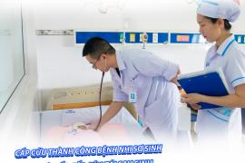 CẤP CỨU THÀNH CÔNG BỆNH NHI SƠ SINH: SUY HÔ HẤP CẤP, TÍM TÁI SAU SINH