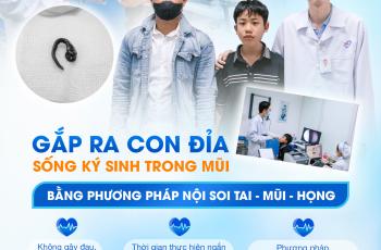 NỘI SOI GẮP THÀNH CÔNG VẮT CÒN SỐNG TRONG MŨI NAM THIẾU NIÊN 15 TUỔI SAU KHI TẮM SUỐI