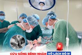 THÀNH CÔNG CỨU SỐNG BỆNH NHÂN VỠ LÁCH ĐỘ IV NHỜ CAN THIỆP KHẨN CẤP TẠI BỆNH VIỆN TÂM TRÍ ĐÀ NẴNG